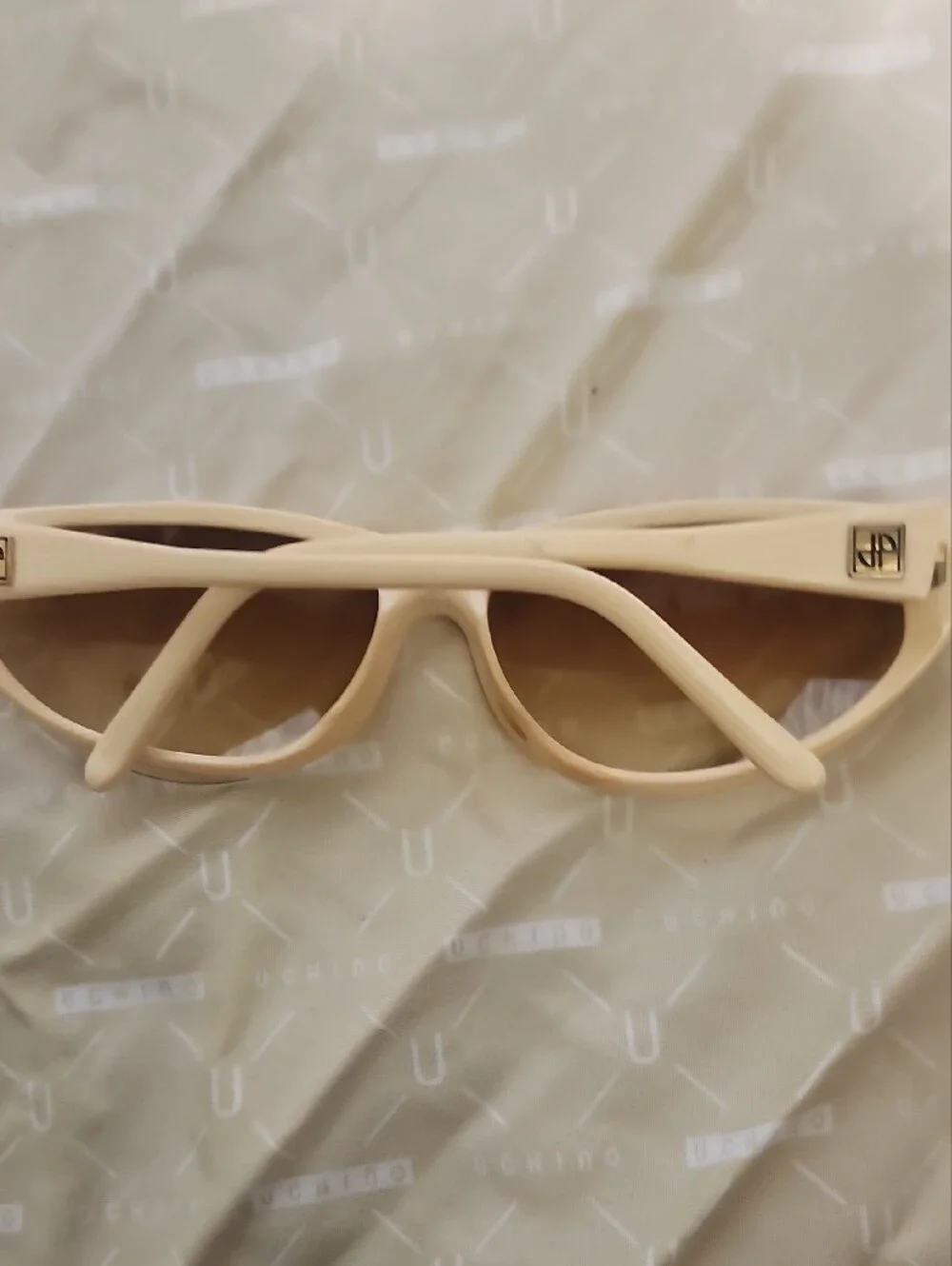 Jean Patou Paris Beige Tortoiseshell Women's Sunglasses